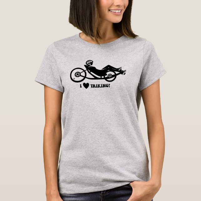 I Love Triking Recumbent Women's T-Shirt (Front)