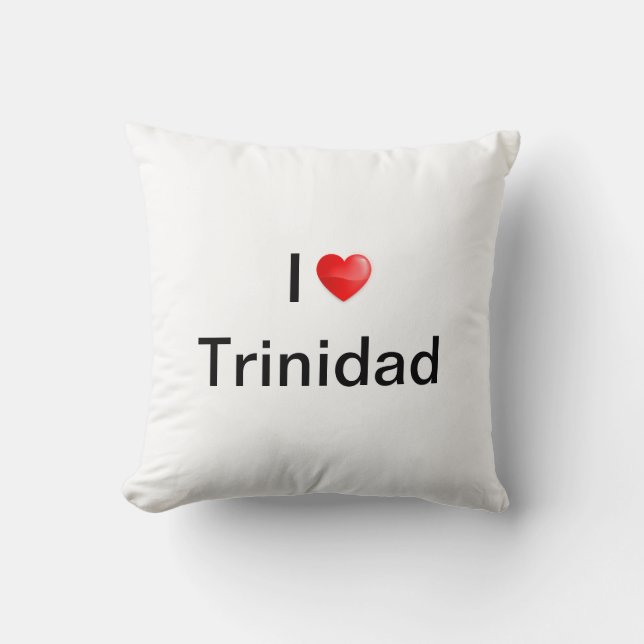 I love Trinidad Cushion (Front)