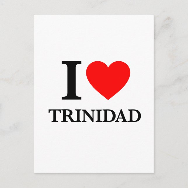 I Love Trinidad Postcard (Front)