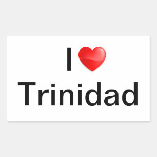 I love Trinidad Rectangular Sticker