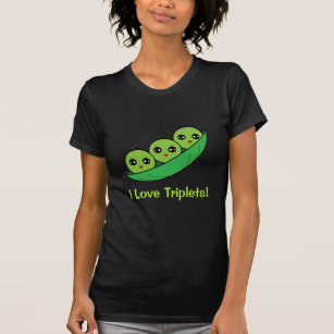 I Love Triplets: Three Peas in a Pod T-Shirt