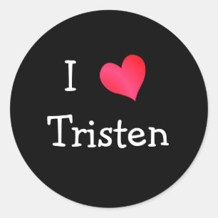 I Love Tristan Classic Round Sticker