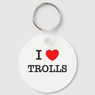 I Love Trolls Key Ring