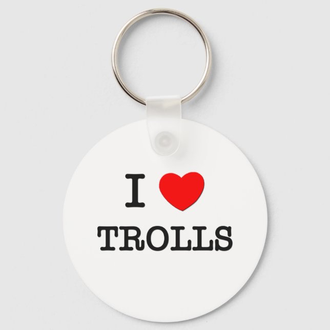 I Love Trolls Key Ring (Front)