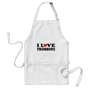 I Love Trombone Standard Apron