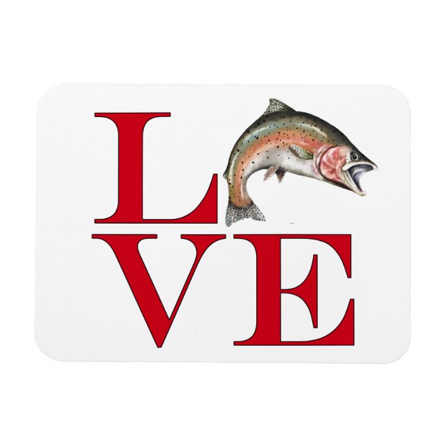 I Love Trout Magnet (Horizontal)