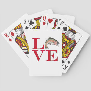I Love Trout Playing Cards