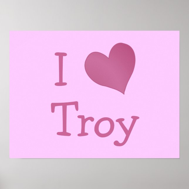 I Love Troy Poster (Front)