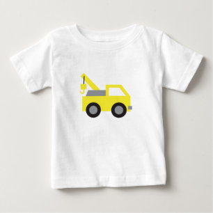 I love Trucks, Cute Yellow Vehicle for kids Baby T-Shirt