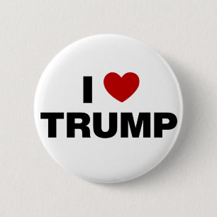 I Love Trump 6 Cm Round Badge