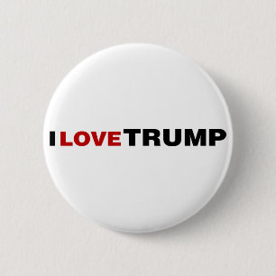 I Love Trump 6 Cm Round Badge