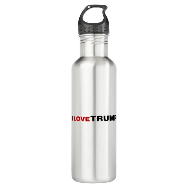 I Love Trump 710 Ml Water Bottle (Front)