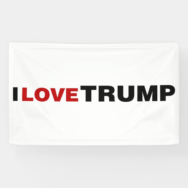 I Love Trump Banner (Horizontal)