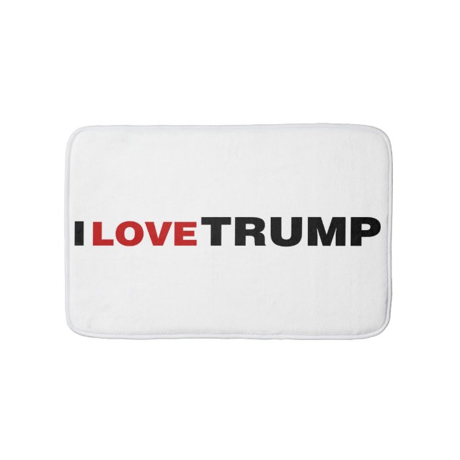 I Love Trump Bath Mat (Front)