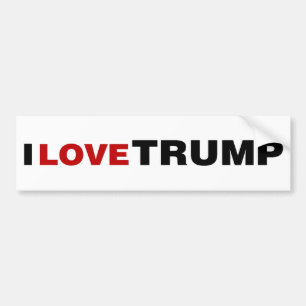 I Love Trump Bumper Sticker