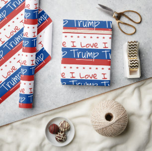 I Love Trump ... for President Wrapping Paper