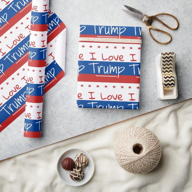 I Love Trump ... for President Wrapping Paper (Crafts)
