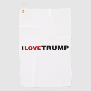 I Love Trump Golf Towel