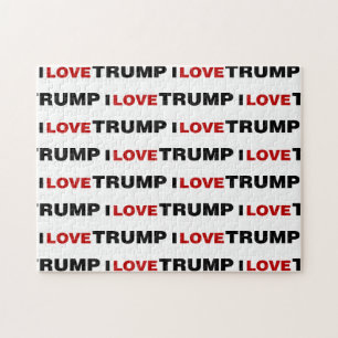 I Love Trump Jigsaw Puzzle