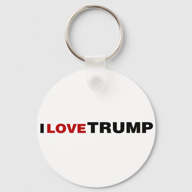 I Love Trump Key Ring (Front)