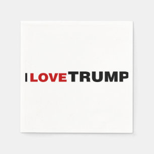 I Love Trump Napkin