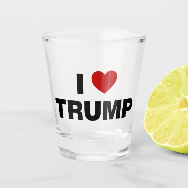 I Love Trump Shot Glass (Front)