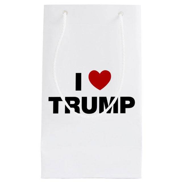 I Love Trump Small Gift Bag (Front)