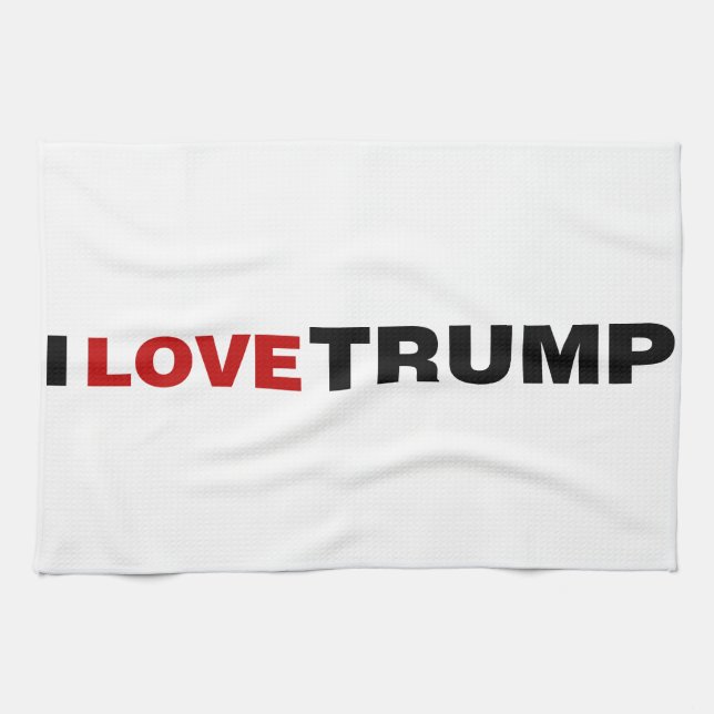 I Love Trump Tea Towel (Horizontal)