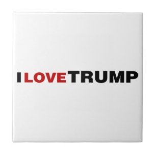 I Love Trump Tile