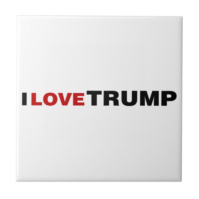 I Love Trump Tile (Front)