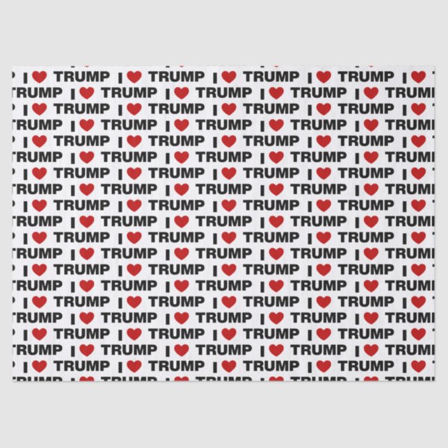 I Love Trump Tissue Paper (Front)