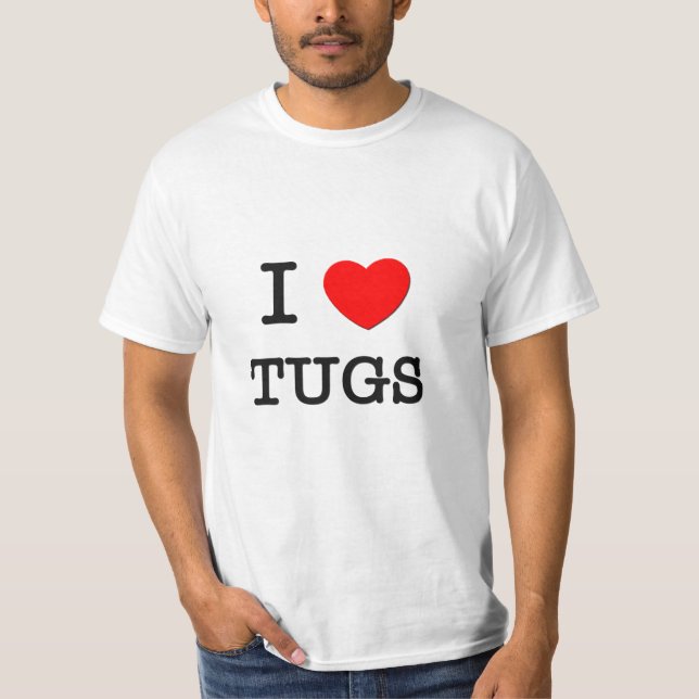 I Love Tugs T-Shirt (Front)
