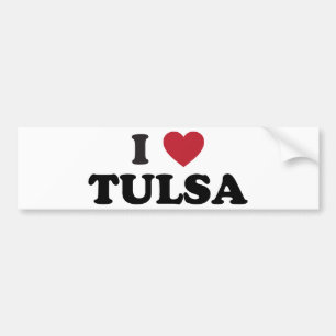 I Love Tulsa Oklahoma Bumper Sticker