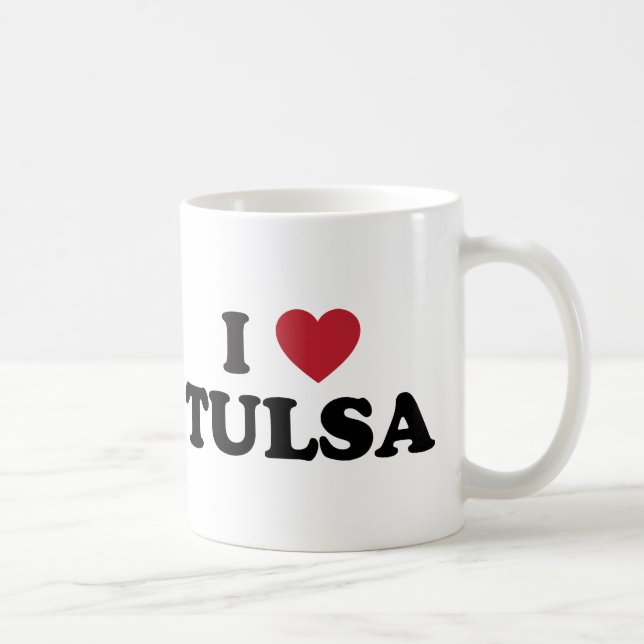 I Love Tulsa Oklahoma Coffee Mug (Right)