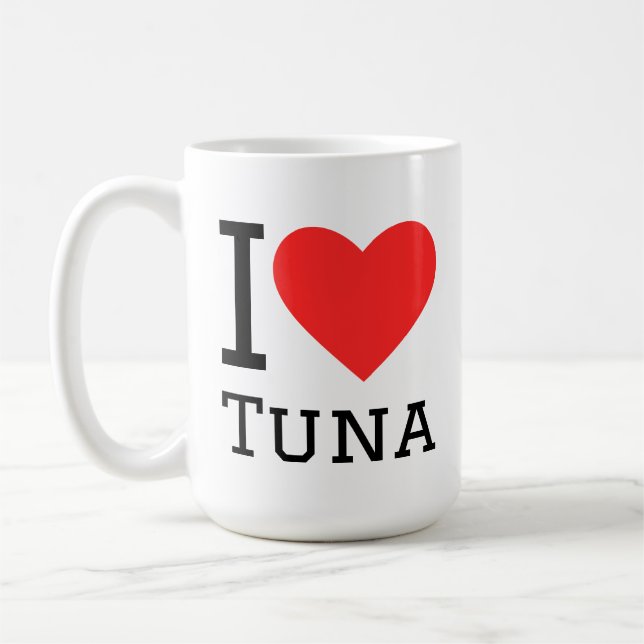 I love tuna coffee mug (Left)