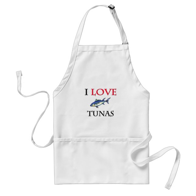 I Love Tunas Standard Apron (Front)