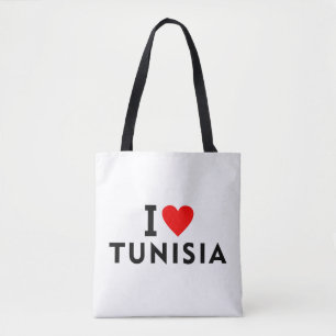I love Tunisia country like heart travel tourism Tote Bag