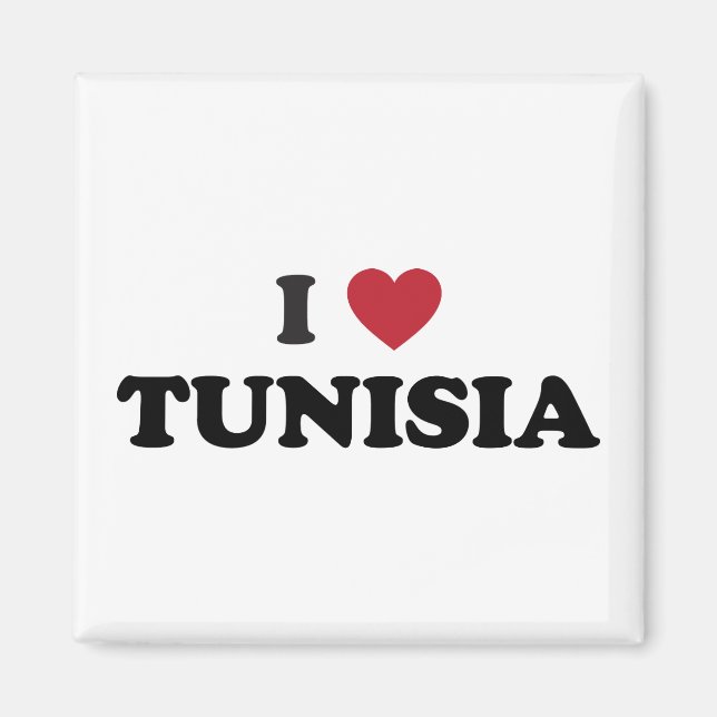 I Love Tunisia Magnet (Front)
