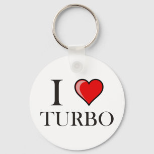 I Love Turbo Key Ring