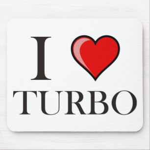 I Love Turbo Mouse Mat