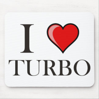 I Love Turbo Mouse Mat