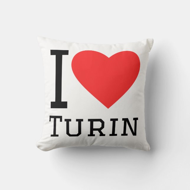 I love Turin  Cushion (Front)