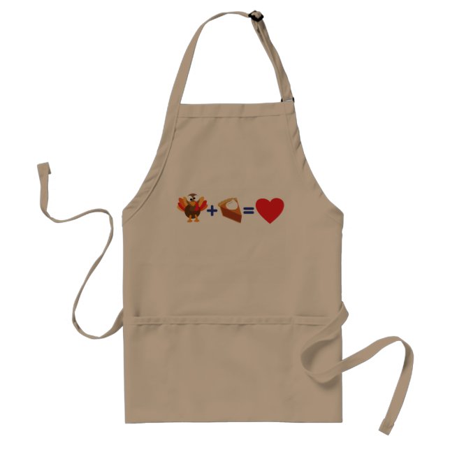 I Love Turkey and Pumpkin Pie Standard Apron (Front)