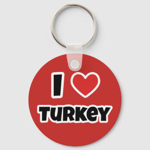 I love Turkey Key Ring