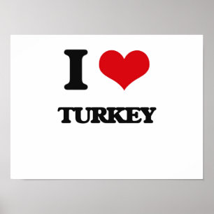 I Love Turkey Poster