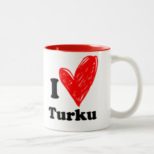 I love Turku Two-Tone Coffee Mug