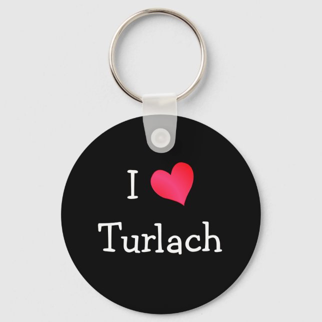 I Love Turlach Key Ring (Front)