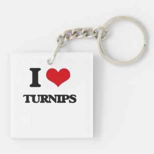 I love Turnips Key Ring