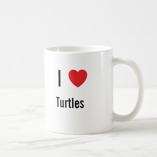 I love Turtles Coffee Mug (Right)