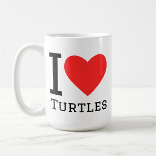 I love turtles coffee mug